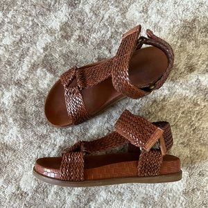 DONATED Kelsi Dagger | Spark Cognac Woven Sandal sz 6.5